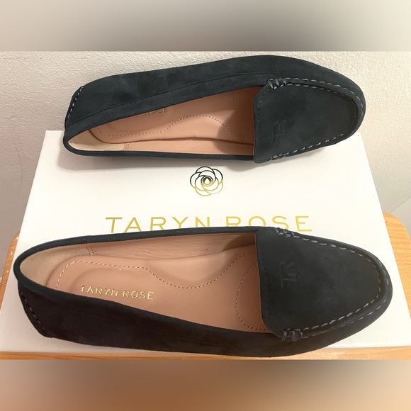 NIB! WATERPROOF TARYN ROSE KAREN SILKY SUEDE DRIVING LOAFERS US 5.5 EU 35.5 BLUE - Picture 10 of 13